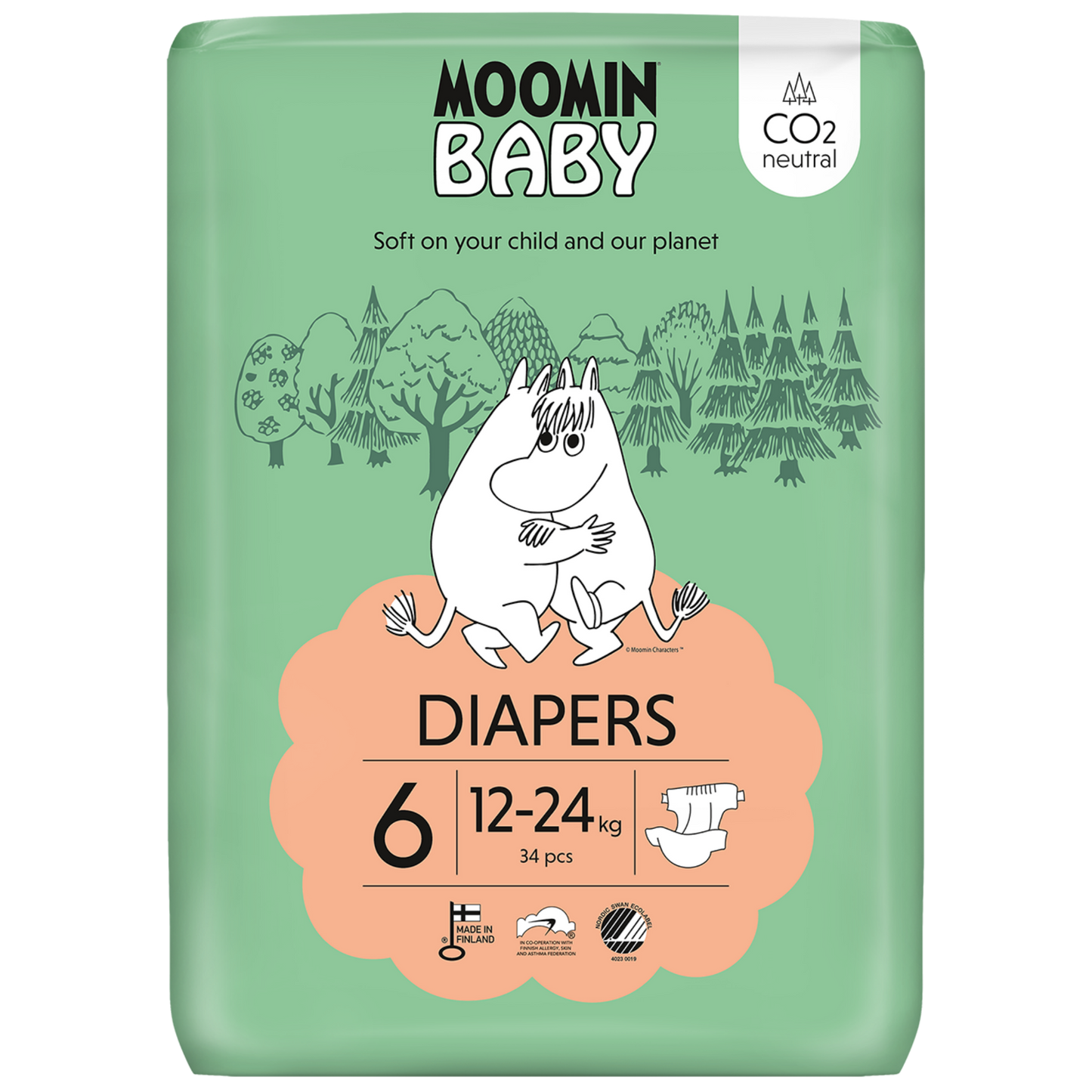 Open Diaper size 6